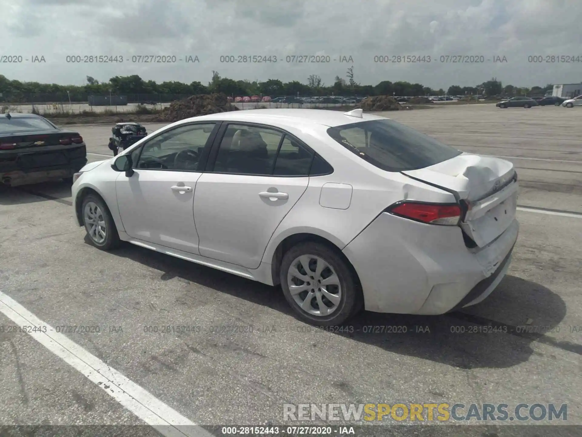 3 Photograph of a damaged car JTDEPRAE6LJ035012 TOYOTA COROLLA 2020