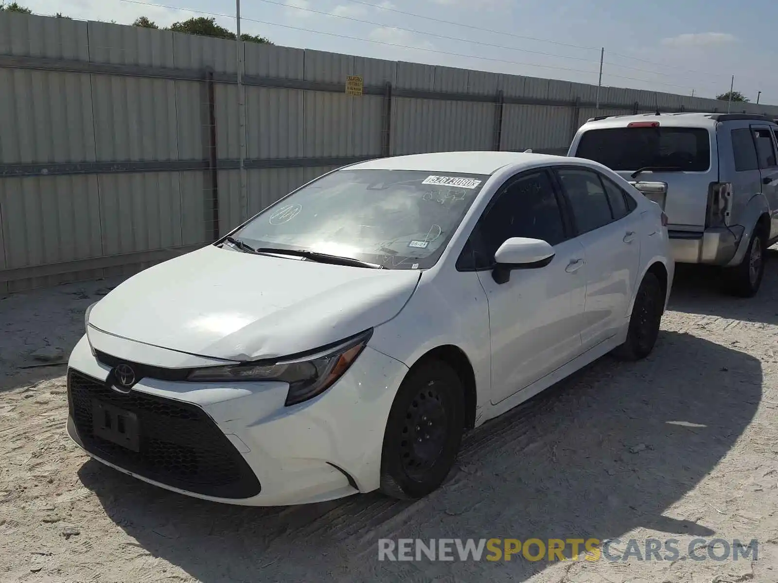 2 Photograph of a damaged car JTDEPRAE6LJ035253 TOYOTA COROLLA 2020