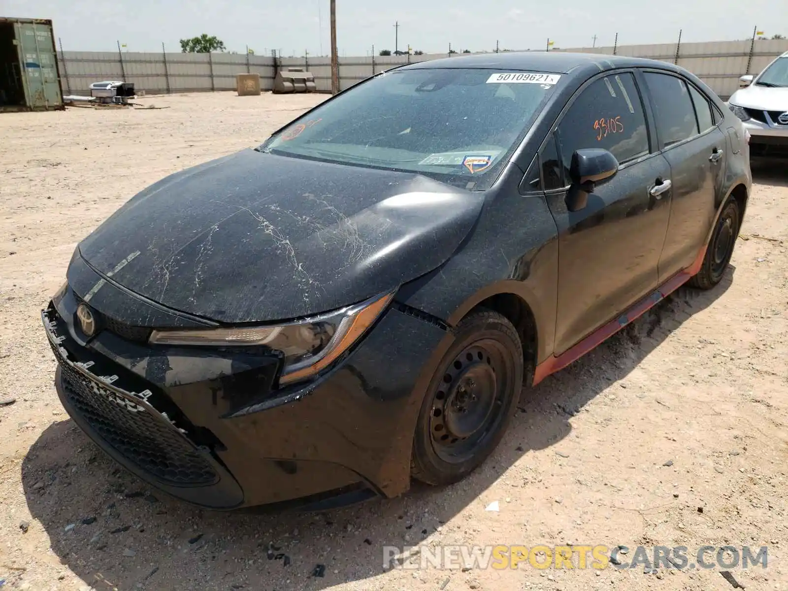 2 Photograph of a damaged car JTDEPRAE6LJ035432 TOYOTA COROLLA 2020