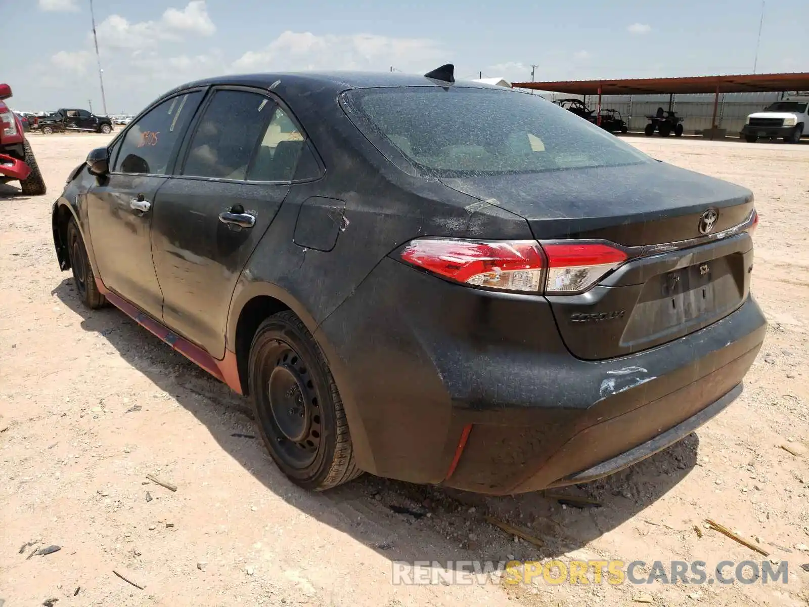 3 Photograph of a damaged car JTDEPRAE6LJ035432 TOYOTA COROLLA 2020