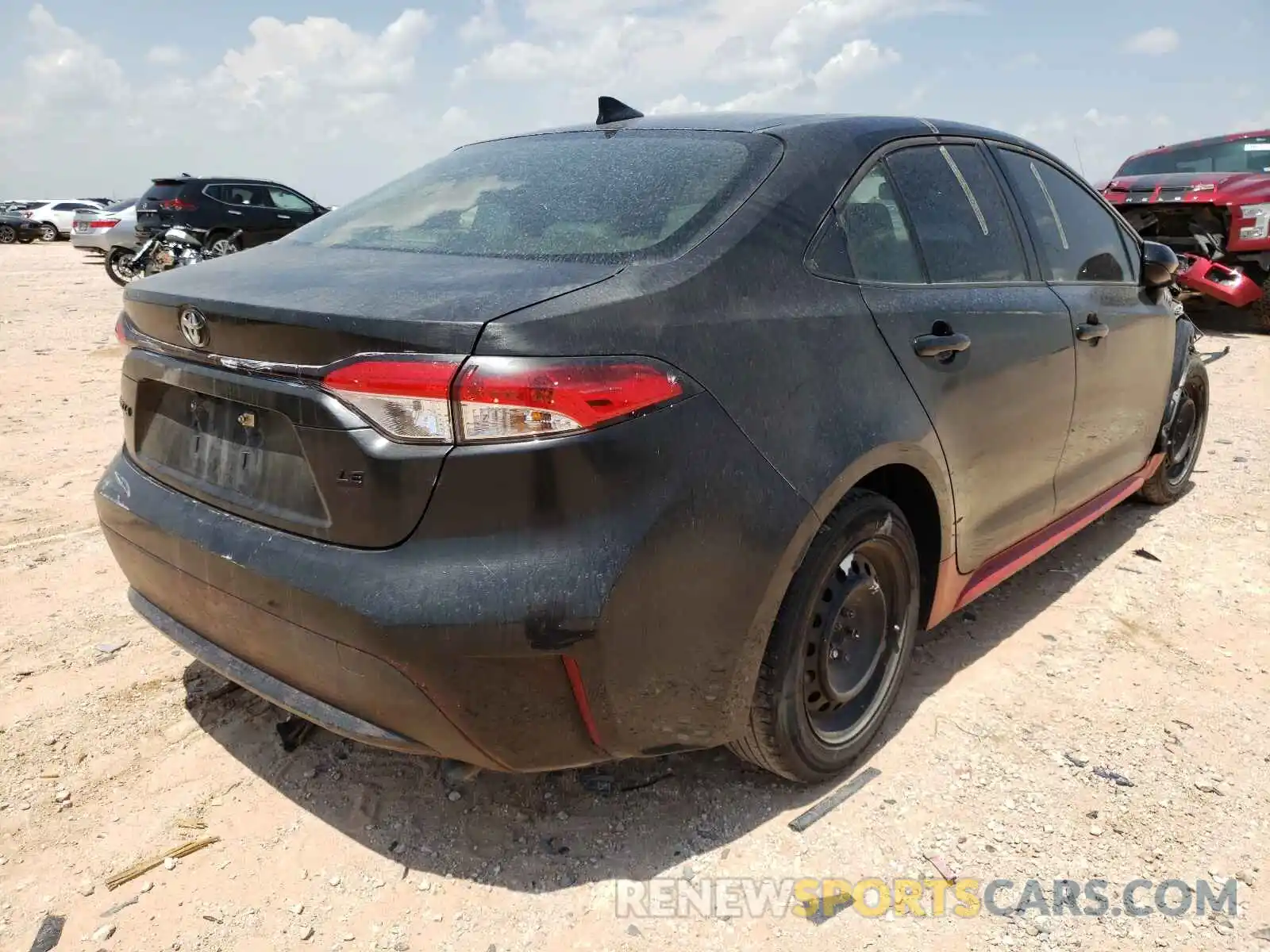 4 Photograph of a damaged car JTDEPRAE6LJ035432 TOYOTA COROLLA 2020