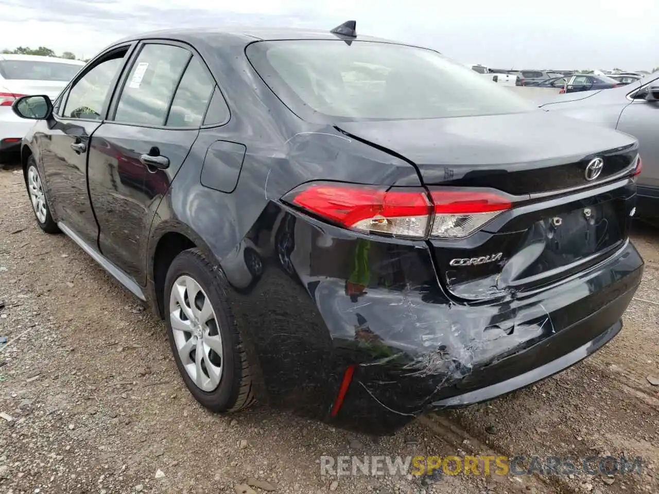 3 Photograph of a damaged car JTDEPRAE6LJ035690 TOYOTA COROLLA 2020