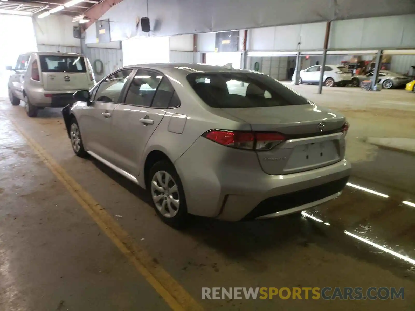 3 Photograph of a damaged car JTDEPRAE6LJ035947 TOYOTA COROLLA 2020