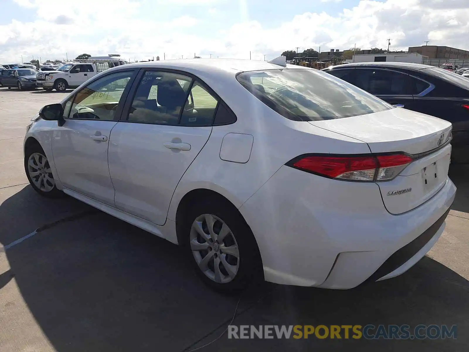 3 Photograph of a damaged car JTDEPRAE6LJ036015 TOYOTA COROLLA 2020