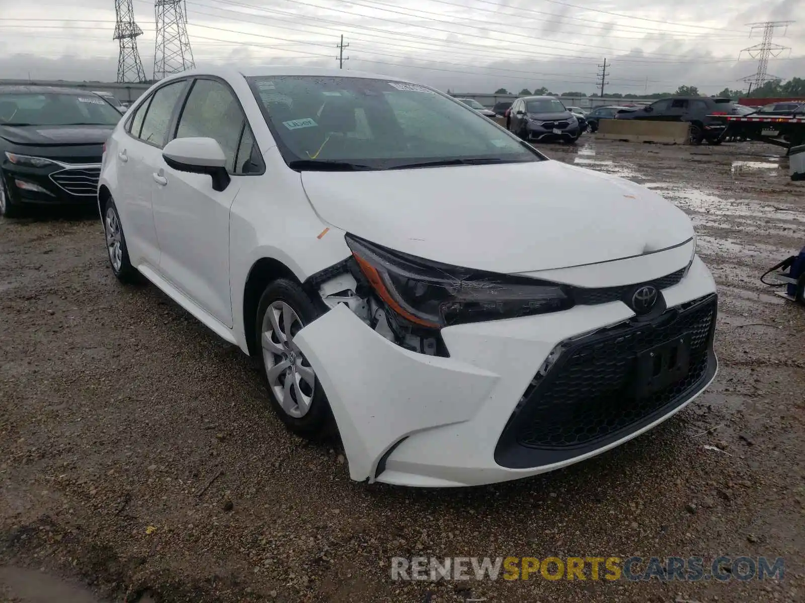 1 Photograph of a damaged car JTDEPRAE6LJ036449 TOYOTA COROLLA 2020