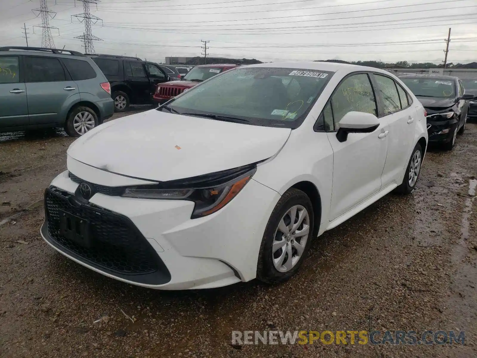 2 Photograph of a damaged car JTDEPRAE6LJ036449 TOYOTA COROLLA 2020