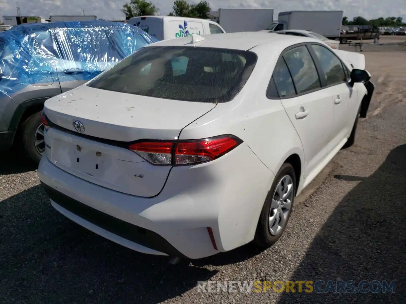 4 Photograph of a damaged car JTDEPRAE6LJ036712 TOYOTA COROLLA 2020