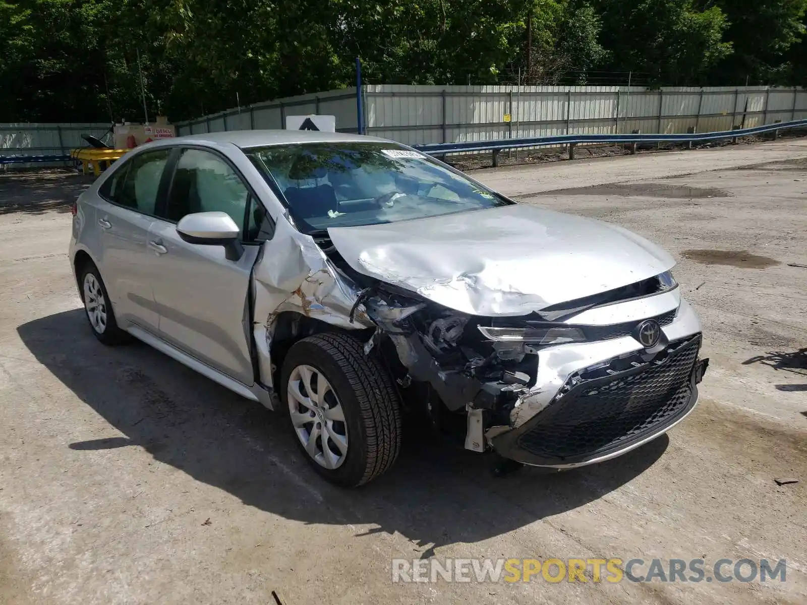 1 Photograph of a damaged car JTDEPRAE6LJ036760 TOYOTA COROLLA 2020