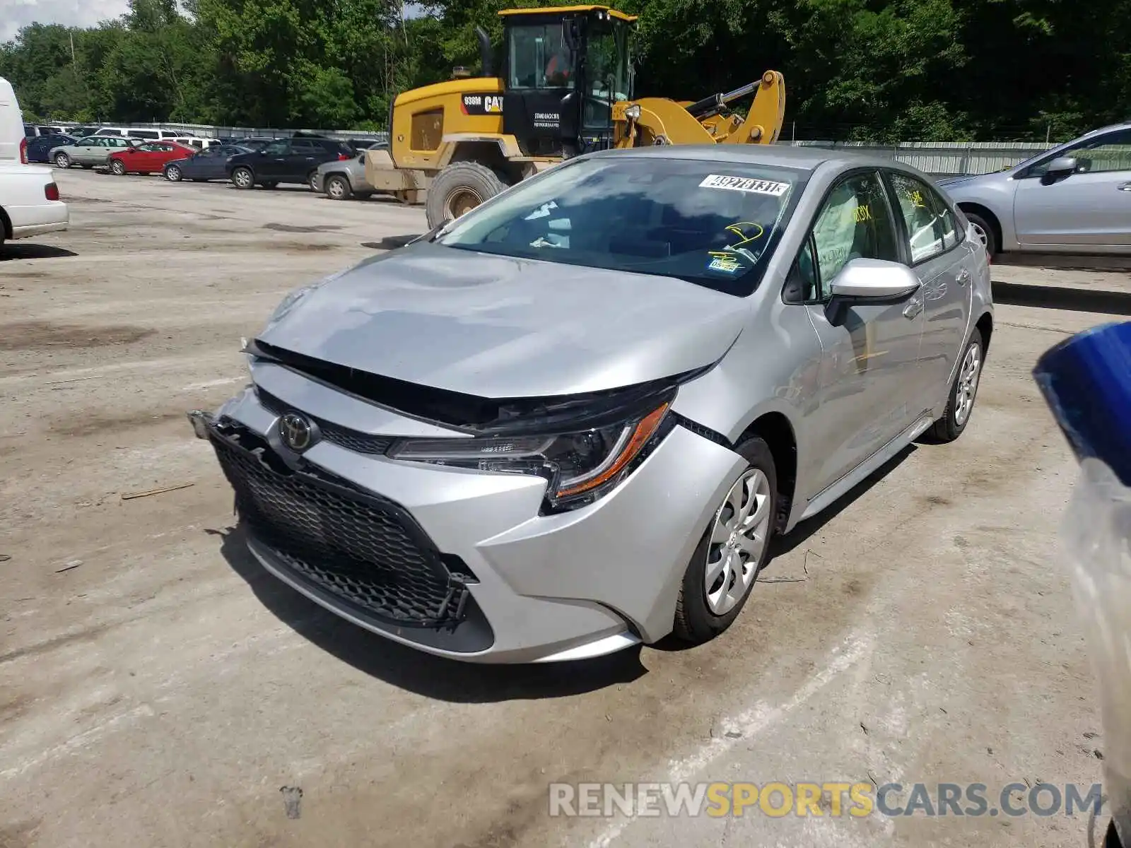 2 Photograph of a damaged car JTDEPRAE6LJ036760 TOYOTA COROLLA 2020