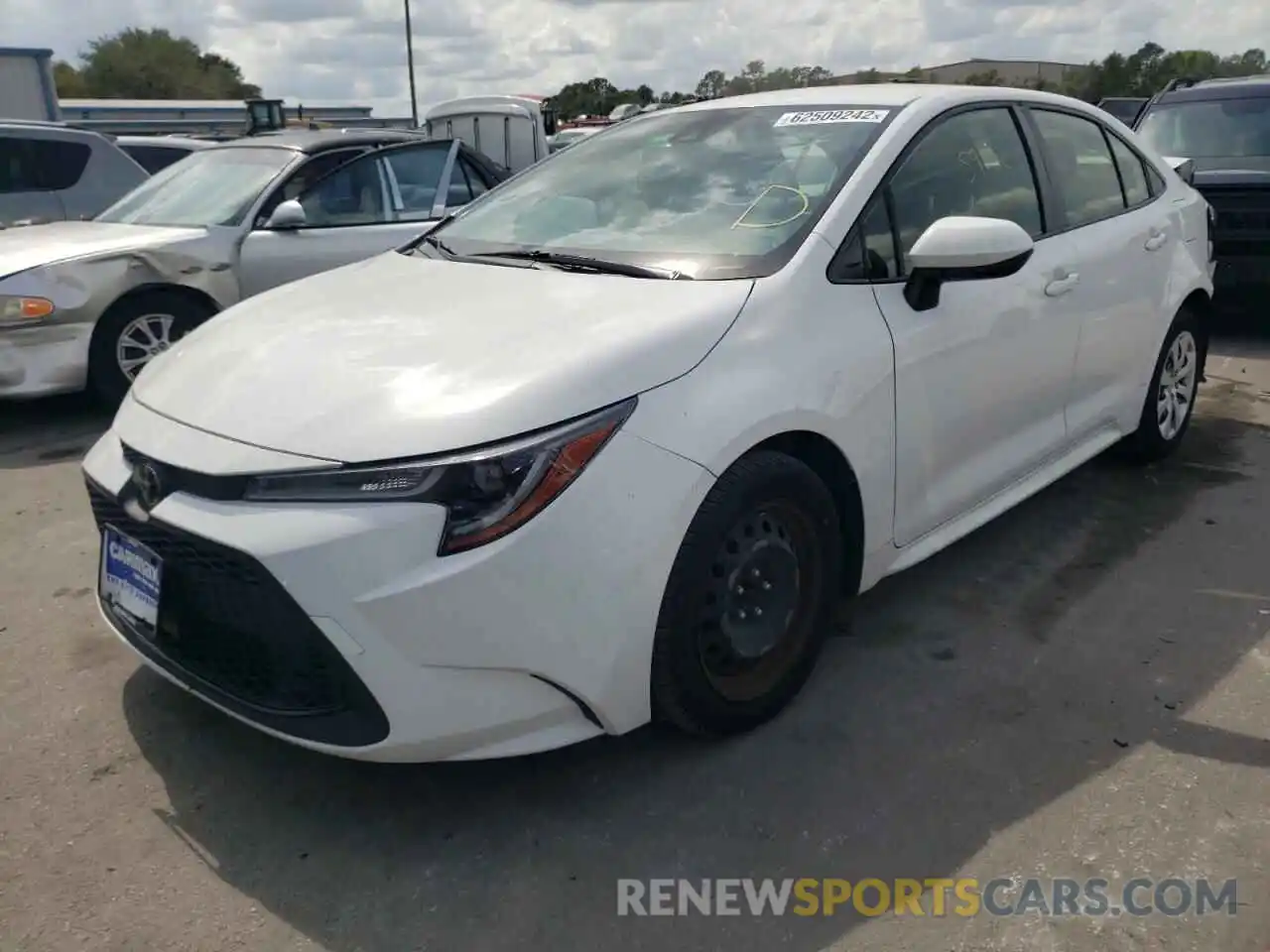 2 Photograph of a damaged car JTDEPRAE6LJ036855 TOYOTA COROLLA 2020