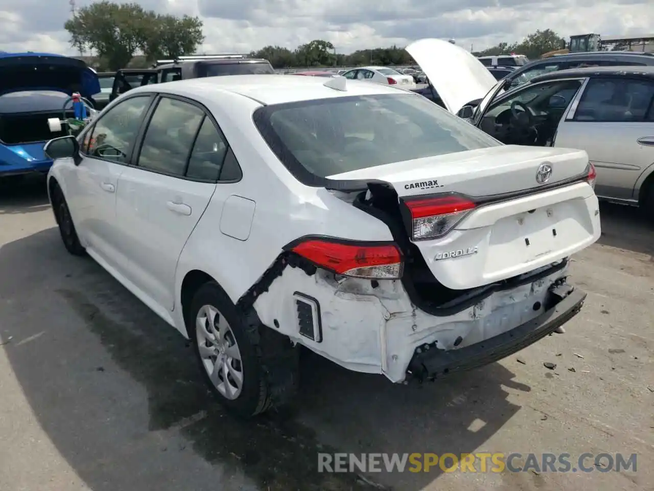 3 Photograph of a damaged car JTDEPRAE6LJ036855 TOYOTA COROLLA 2020