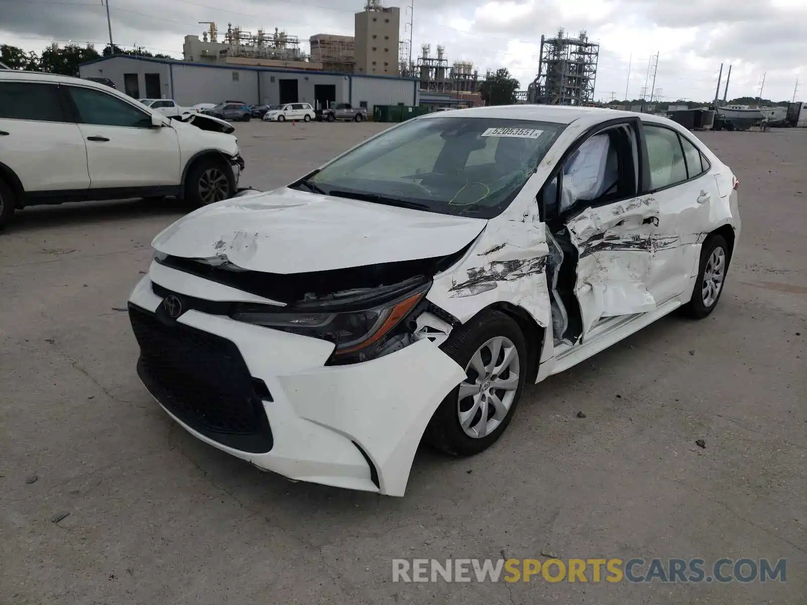 2 Photograph of a damaged car JTDEPRAE6LJ036936 TOYOTA COROLLA 2020