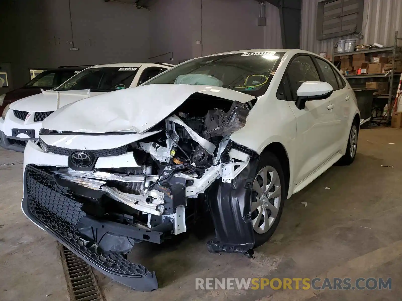 2 Photograph of a damaged car JTDEPRAE6LJ037276 TOYOTA COROLLA 2020