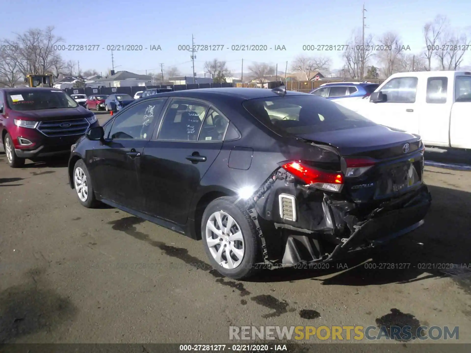 3 Photograph of a damaged car JTDEPRAE6LJ037391 TOYOTA COROLLA 2020