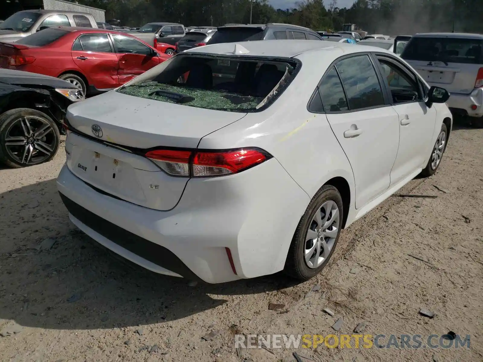 4 Photograph of a damaged car JTDEPRAE6LJ037424 TOYOTA COROLLA 2020