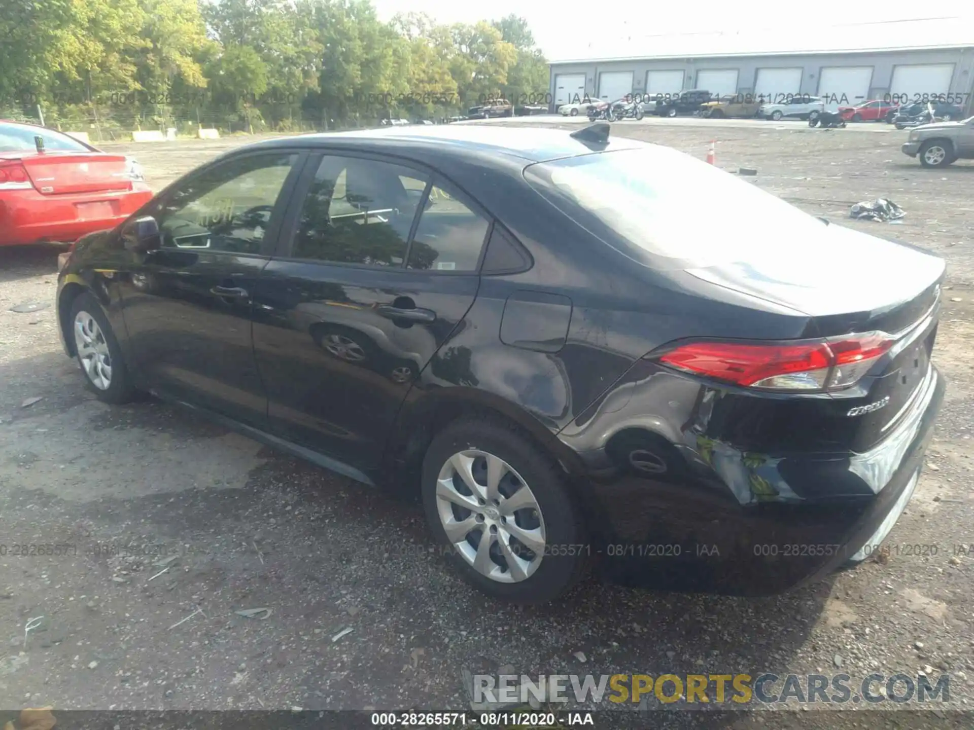 3 Photograph of a damaged car JTDEPRAE6LJ037441 TOYOTA COROLLA 2020