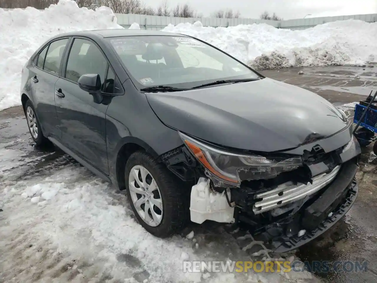 1 Photograph of a damaged car JTDEPRAE6LJ037827 TOYOTA COROLLA 2020