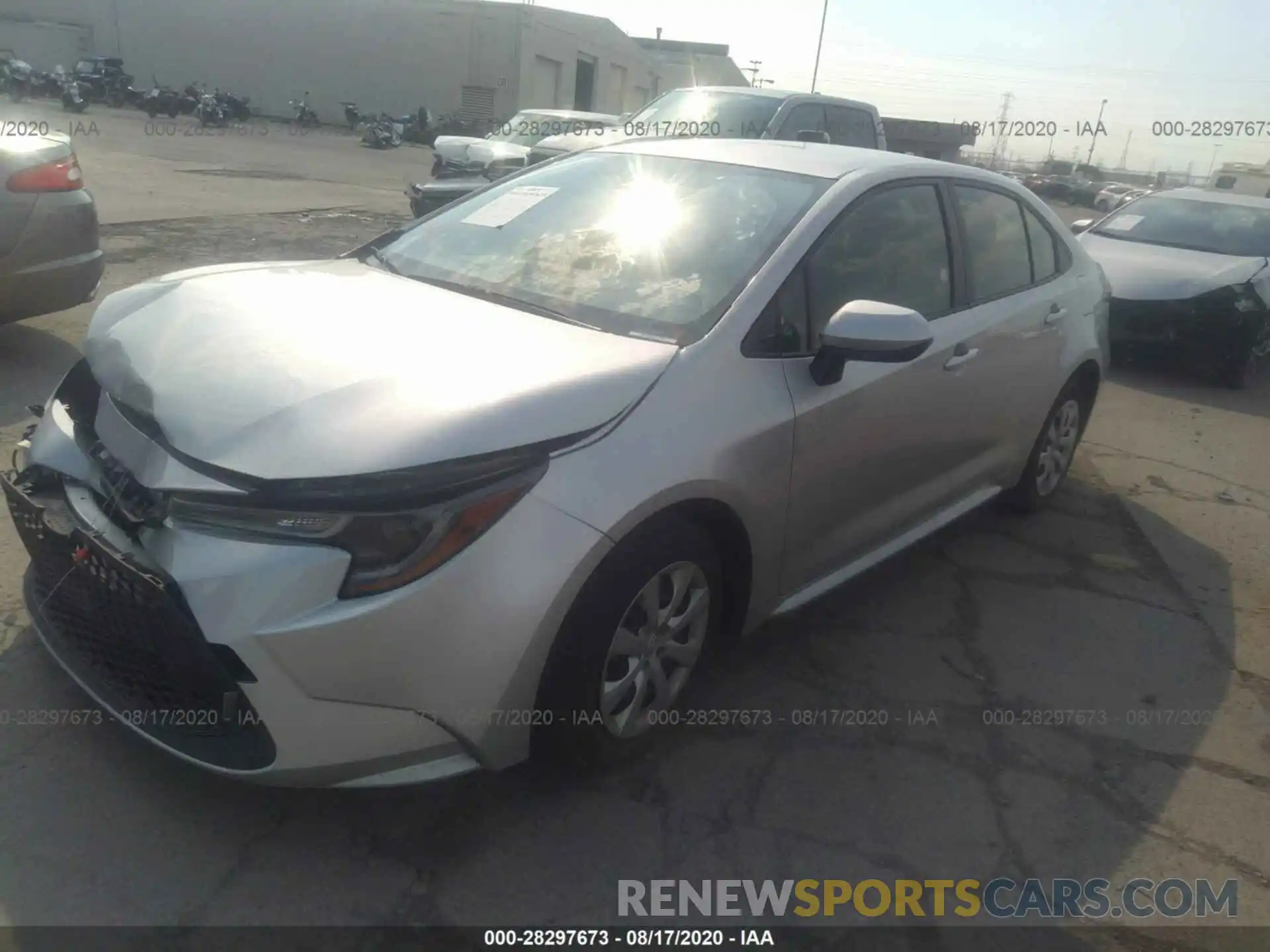 2 Photograph of a damaged car JTDEPRAE6LJ037990 TOYOTA COROLLA 2020