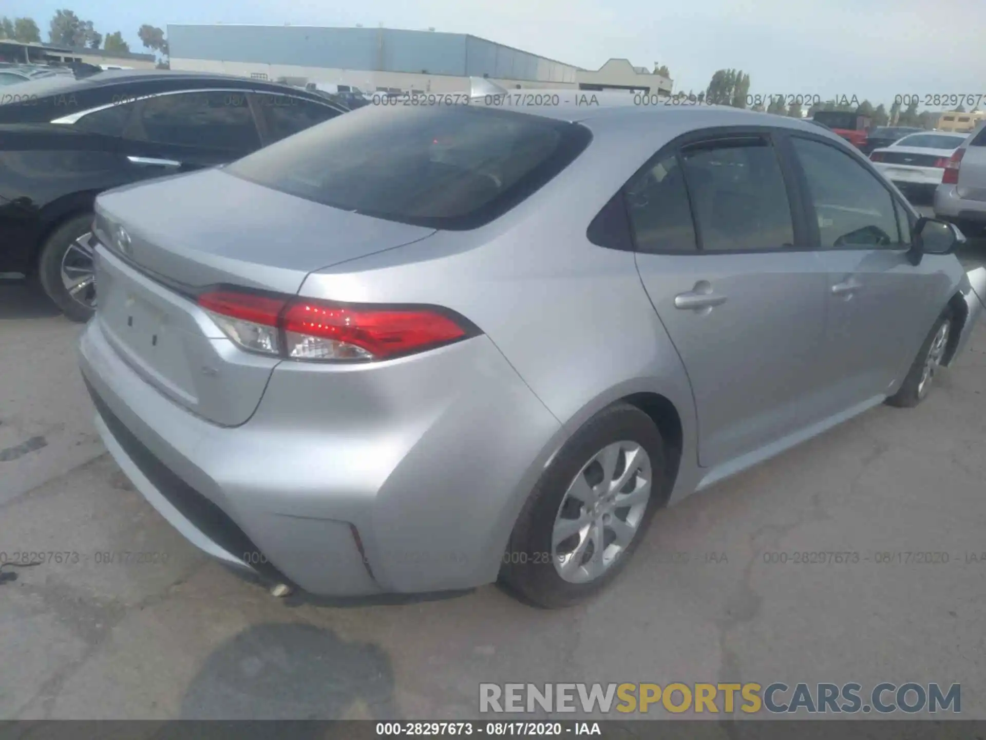 4 Photograph of a damaged car JTDEPRAE6LJ037990 TOYOTA COROLLA 2020