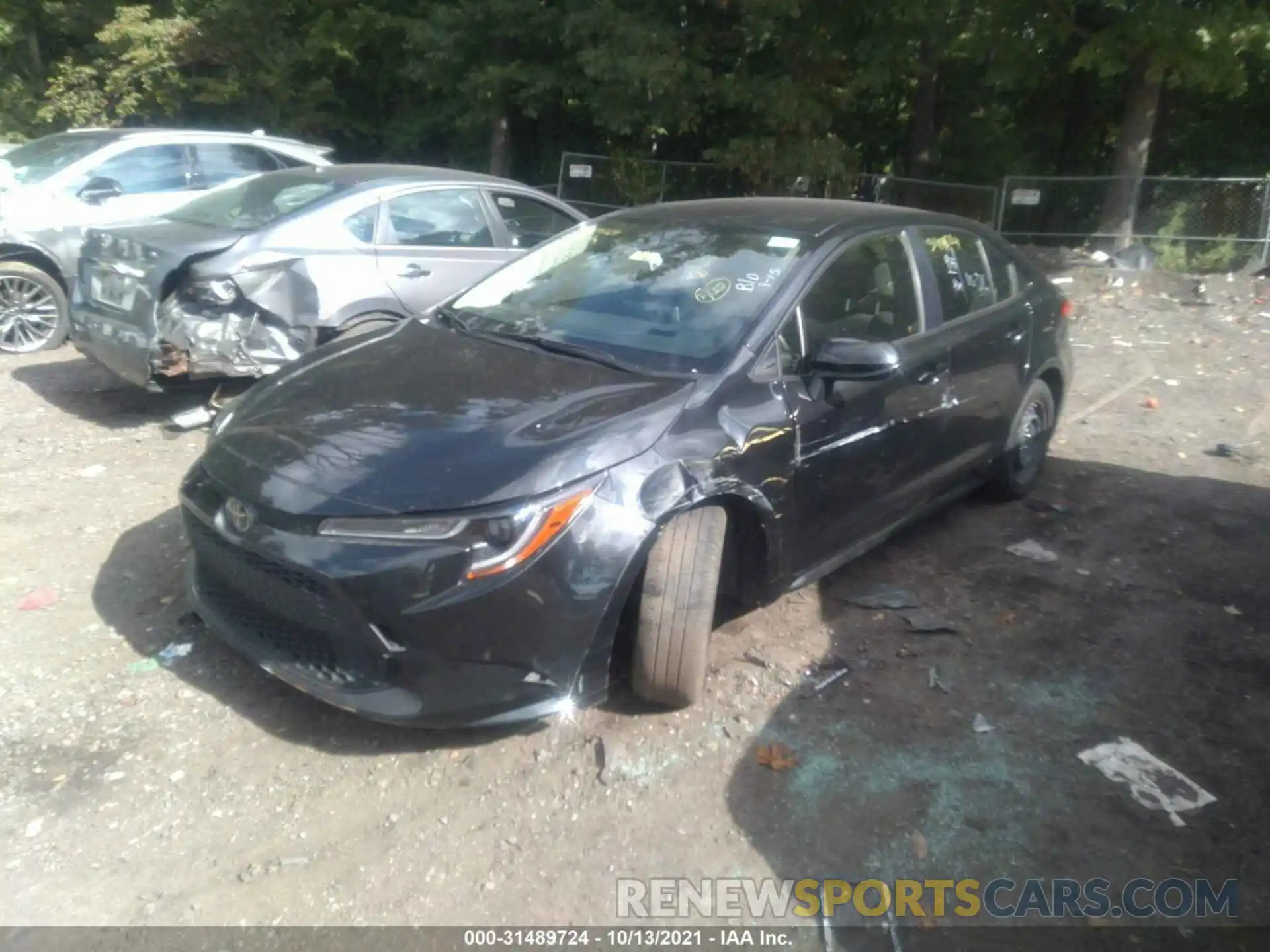 2 Photograph of a damaged car JTDEPRAE6LJ038363 TOYOTA COROLLA 2020