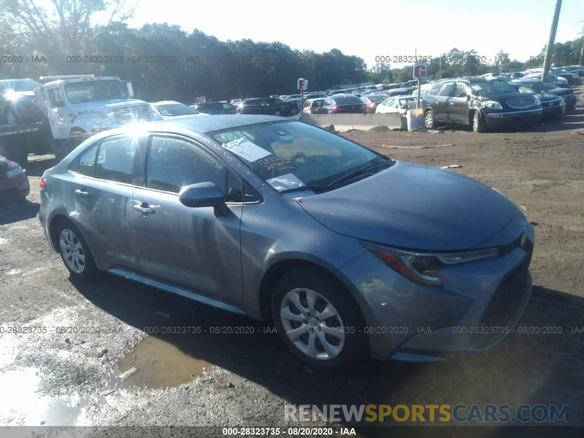 1 Photograph of a damaged car JTDEPRAE6LJ038766 TOYOTA COROLLA 2020