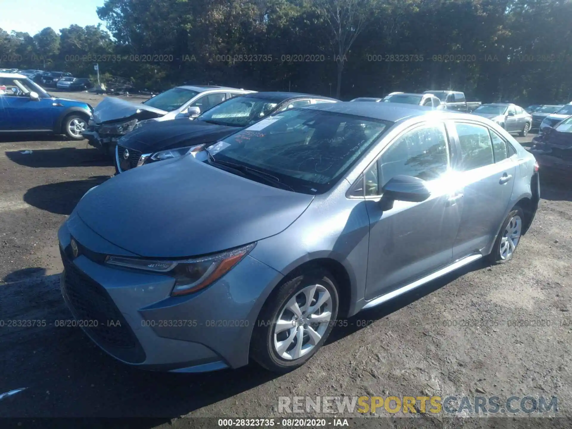 2 Photograph of a damaged car JTDEPRAE6LJ038766 TOYOTA COROLLA 2020