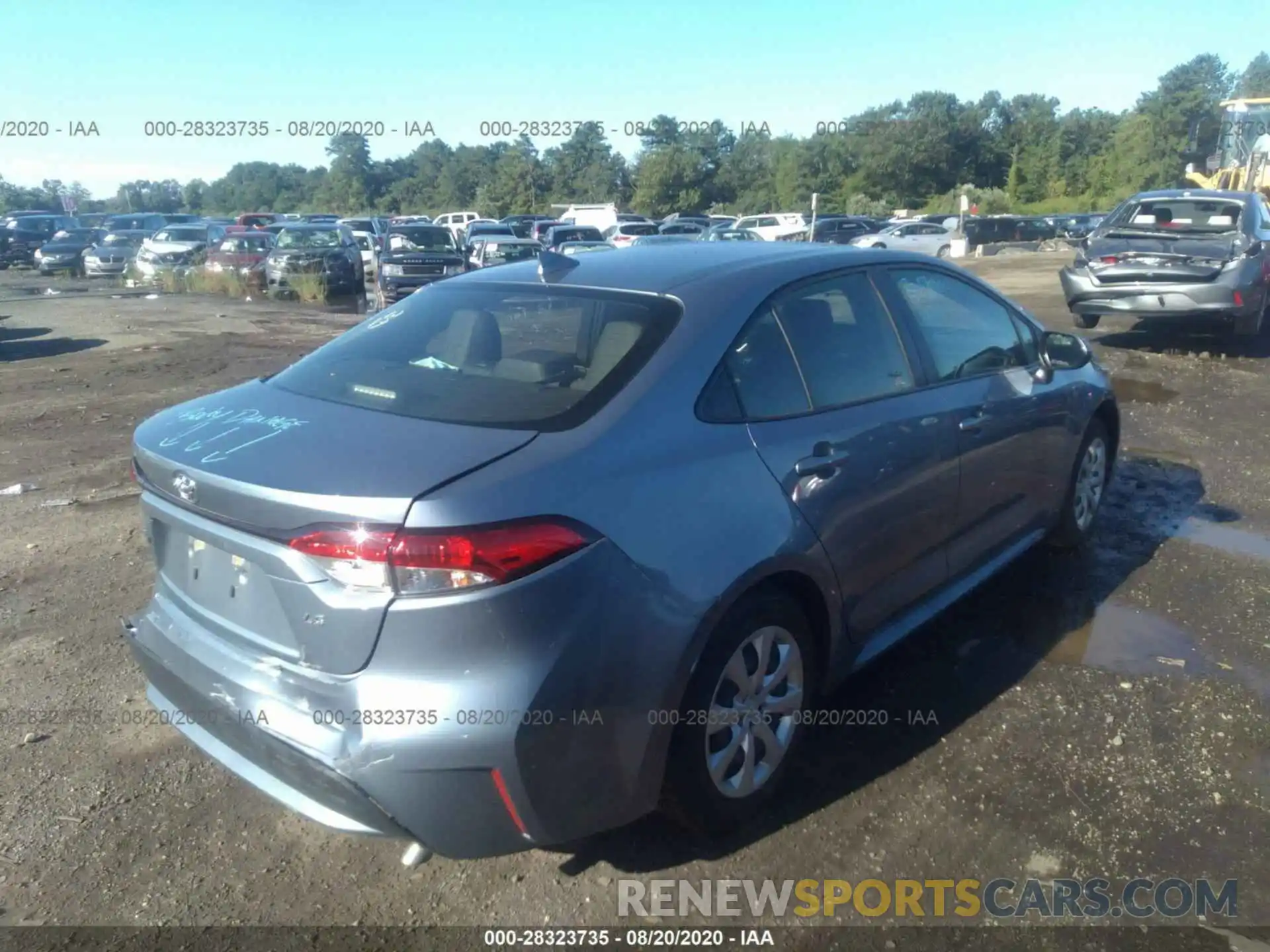 4 Photograph of a damaged car JTDEPRAE6LJ038766 TOYOTA COROLLA 2020