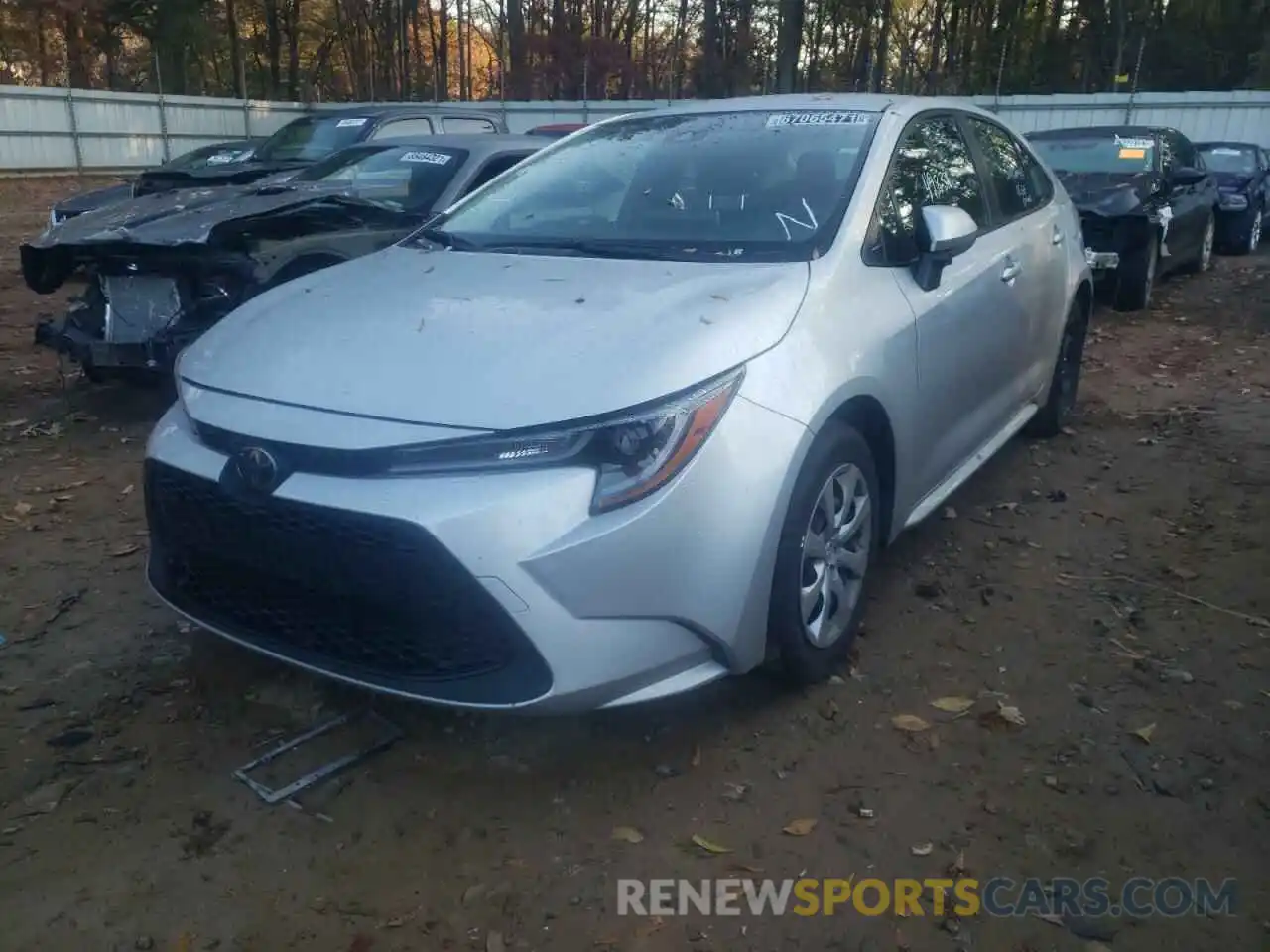 2 Photograph of a damaged car JTDEPRAE6LJ038864 TOYOTA COROLLA 2020