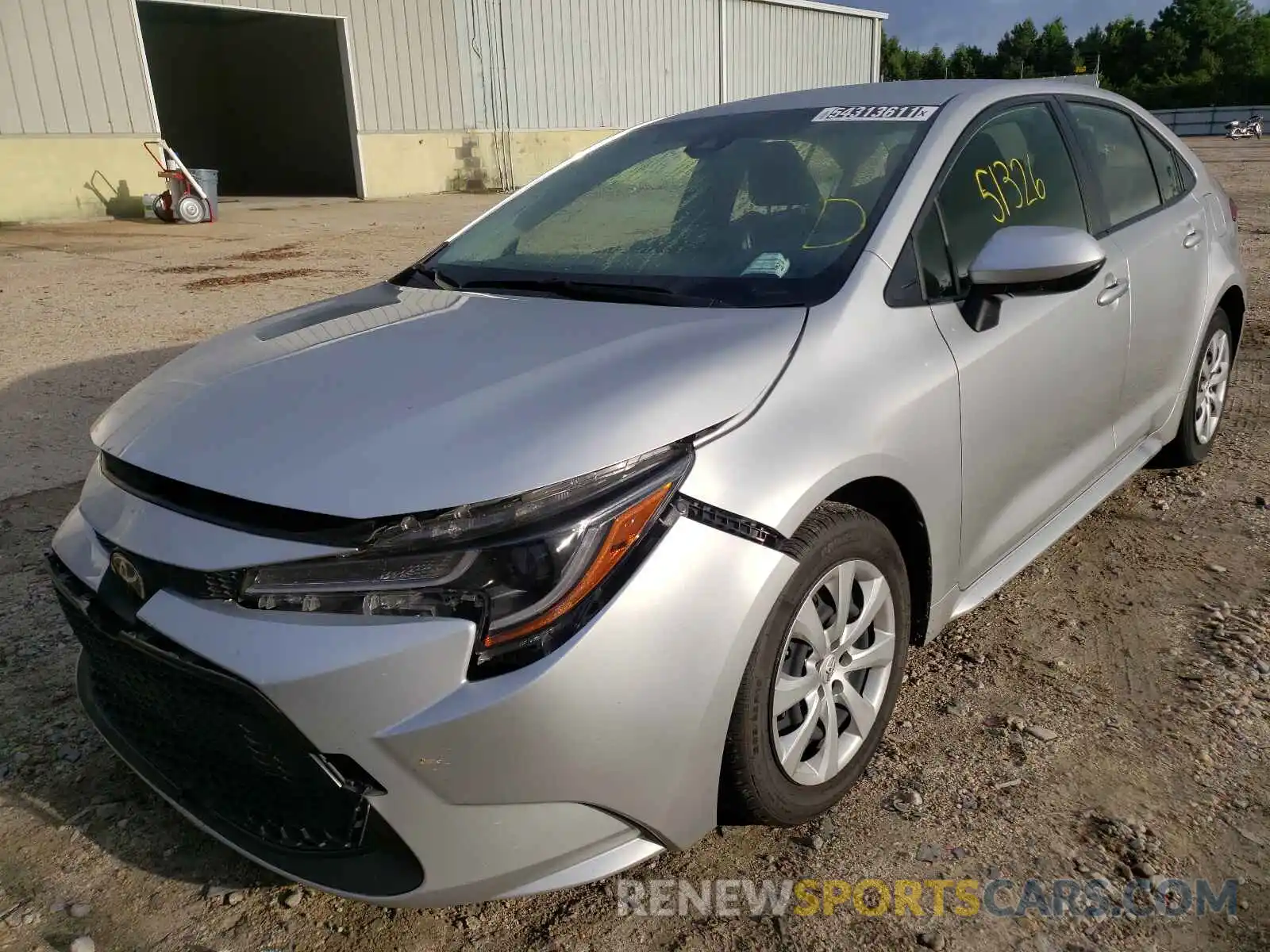 2 Photograph of a damaged car JTDEPRAE6LJ038962 TOYOTA COROLLA 2020