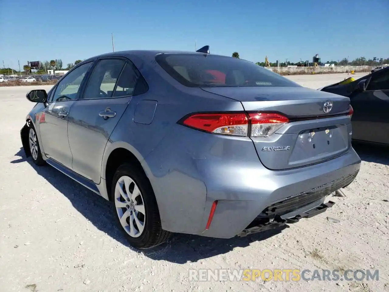 3 Photograph of a damaged car JTDEPRAE6LJ039092 TOYOTA COROLLA 2020