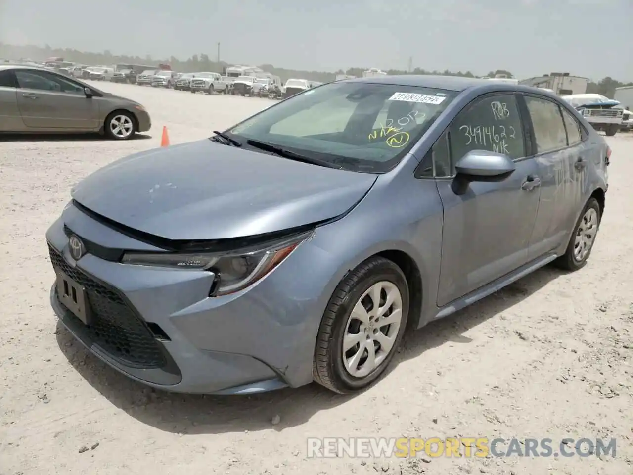 2 Photograph of a damaged car JTDEPRAE6LJ039657 TOYOTA COROLLA 2020