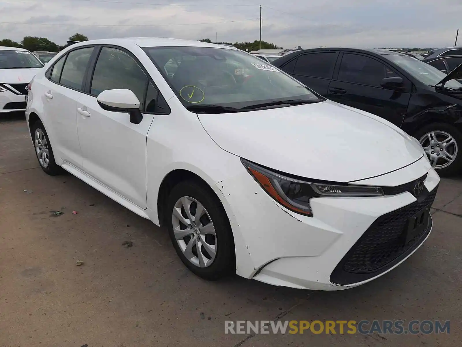 1 Photograph of a damaged car JTDEPRAE6LJ039903 TOYOTA COROLLA 2020