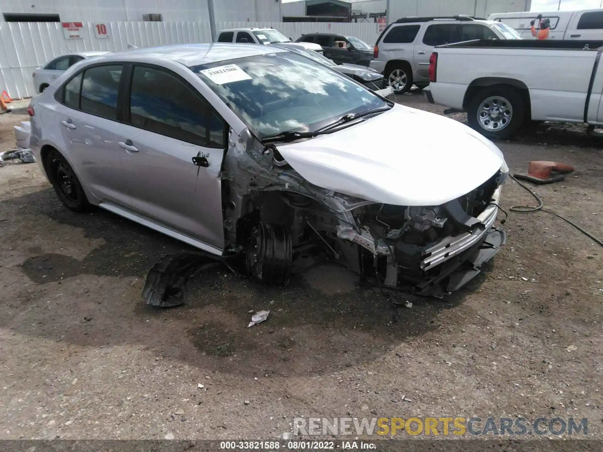 1 Photograph of a damaged car JTDEPRAE6LJ039920 TOYOTA COROLLA 2020