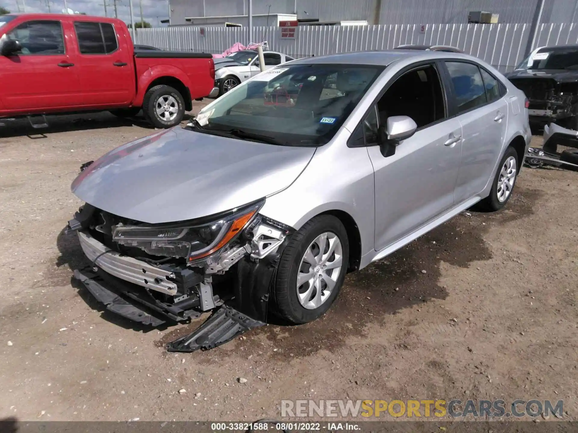 2 Photograph of a damaged car JTDEPRAE6LJ039920 TOYOTA COROLLA 2020