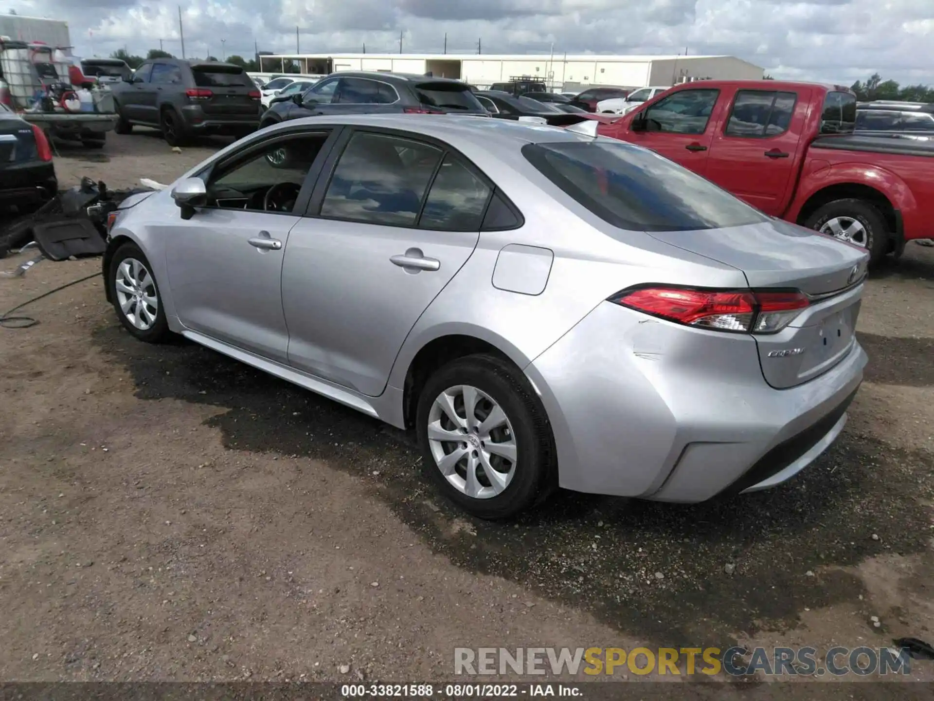 3 Photograph of a damaged car JTDEPRAE6LJ039920 TOYOTA COROLLA 2020