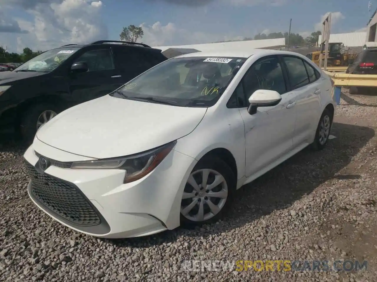 2 Photograph of a damaged car JTDEPRAE6LJ040419 TOYOTA COROLLA 2020