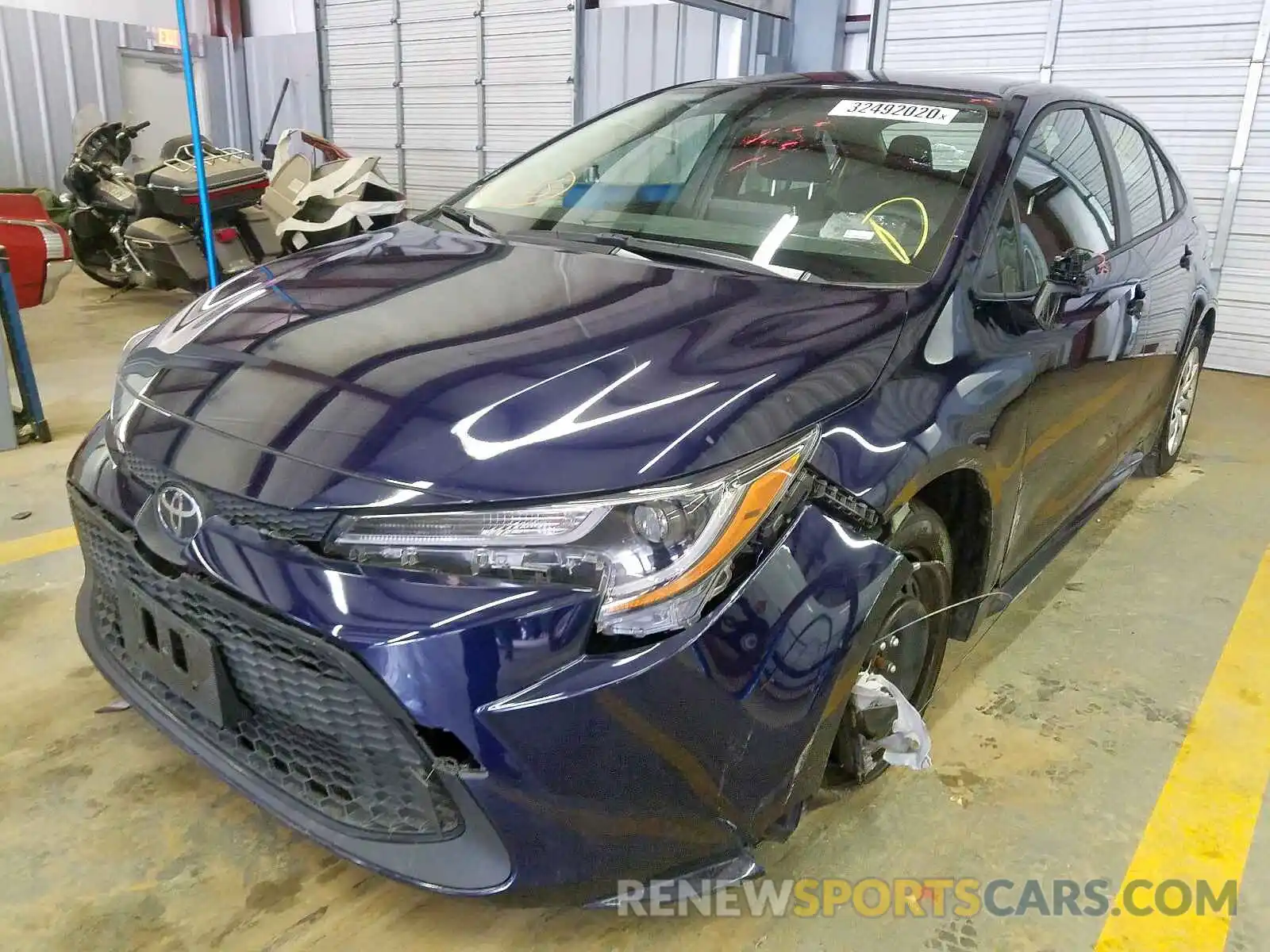 2 Photograph of a damaged car JTDEPRAE6LJ040842 TOYOTA COROLLA 2020