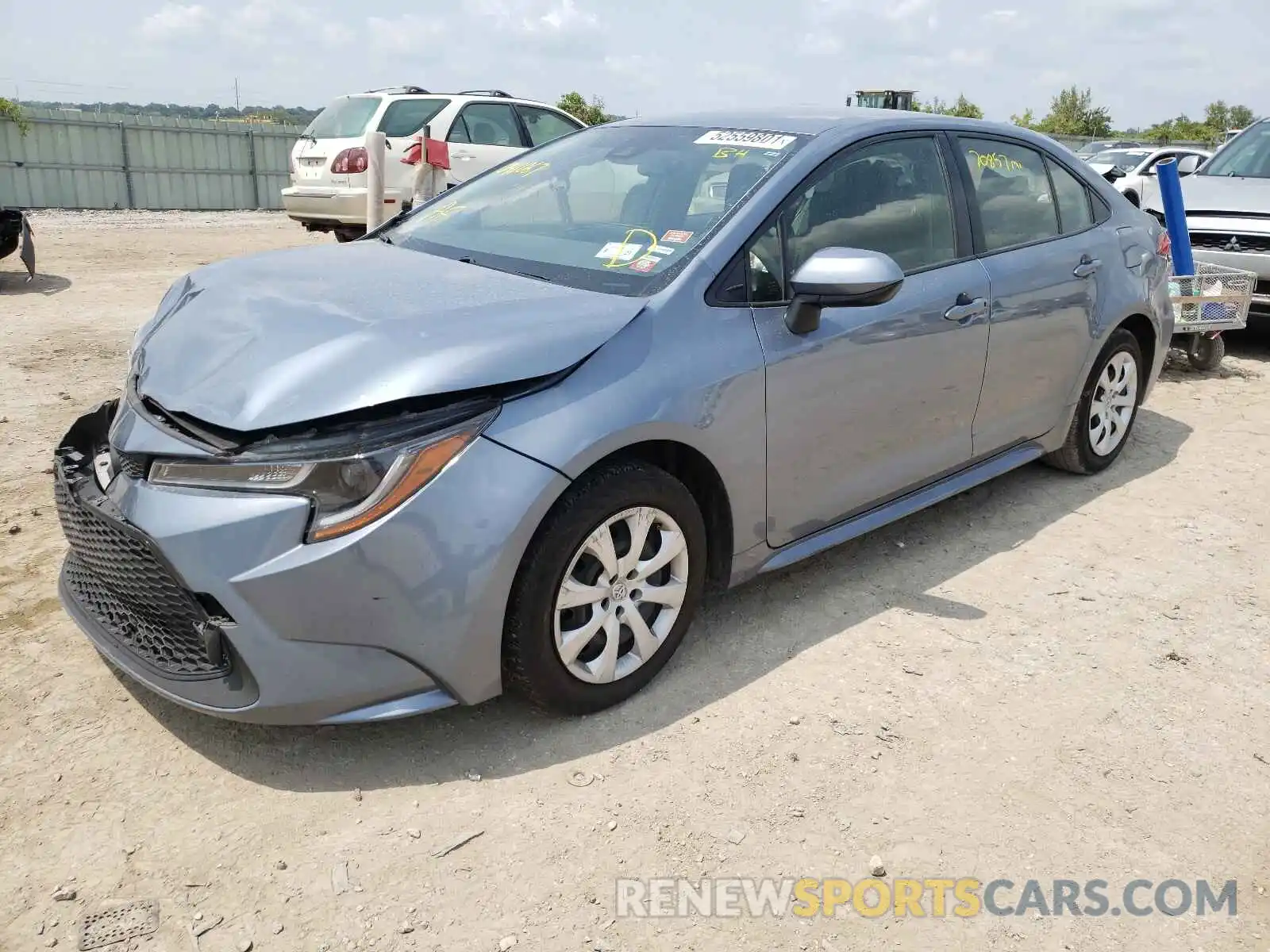 2 Photograph of a damaged car JTDEPRAE6LJ041067 TOYOTA COROLLA 2020