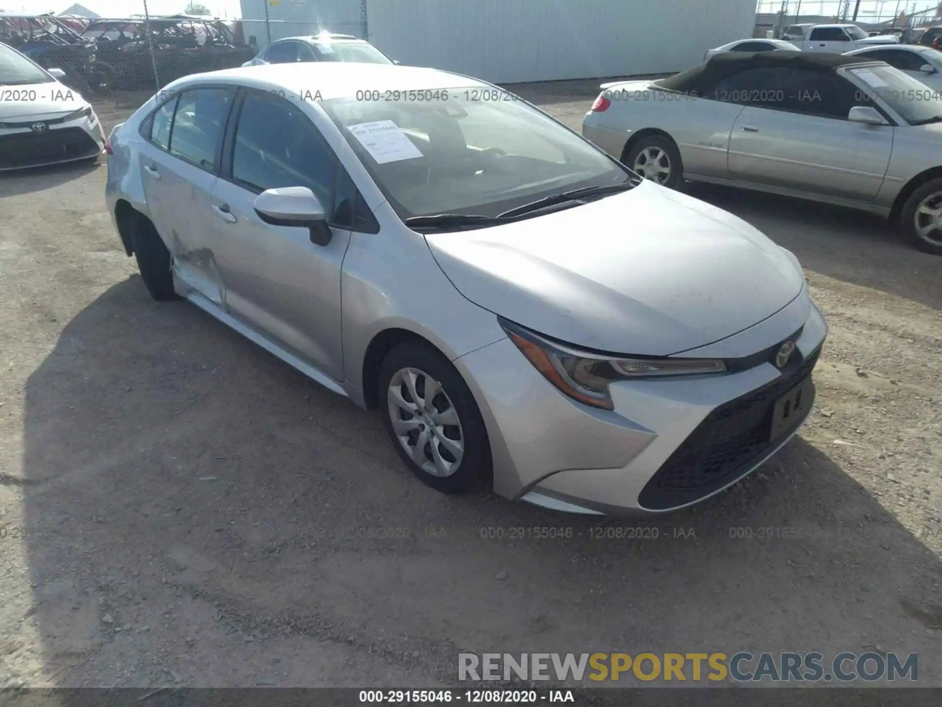 1 Photograph of a damaged car JTDEPRAE6LJ041151 TOYOTA COROLLA 2020