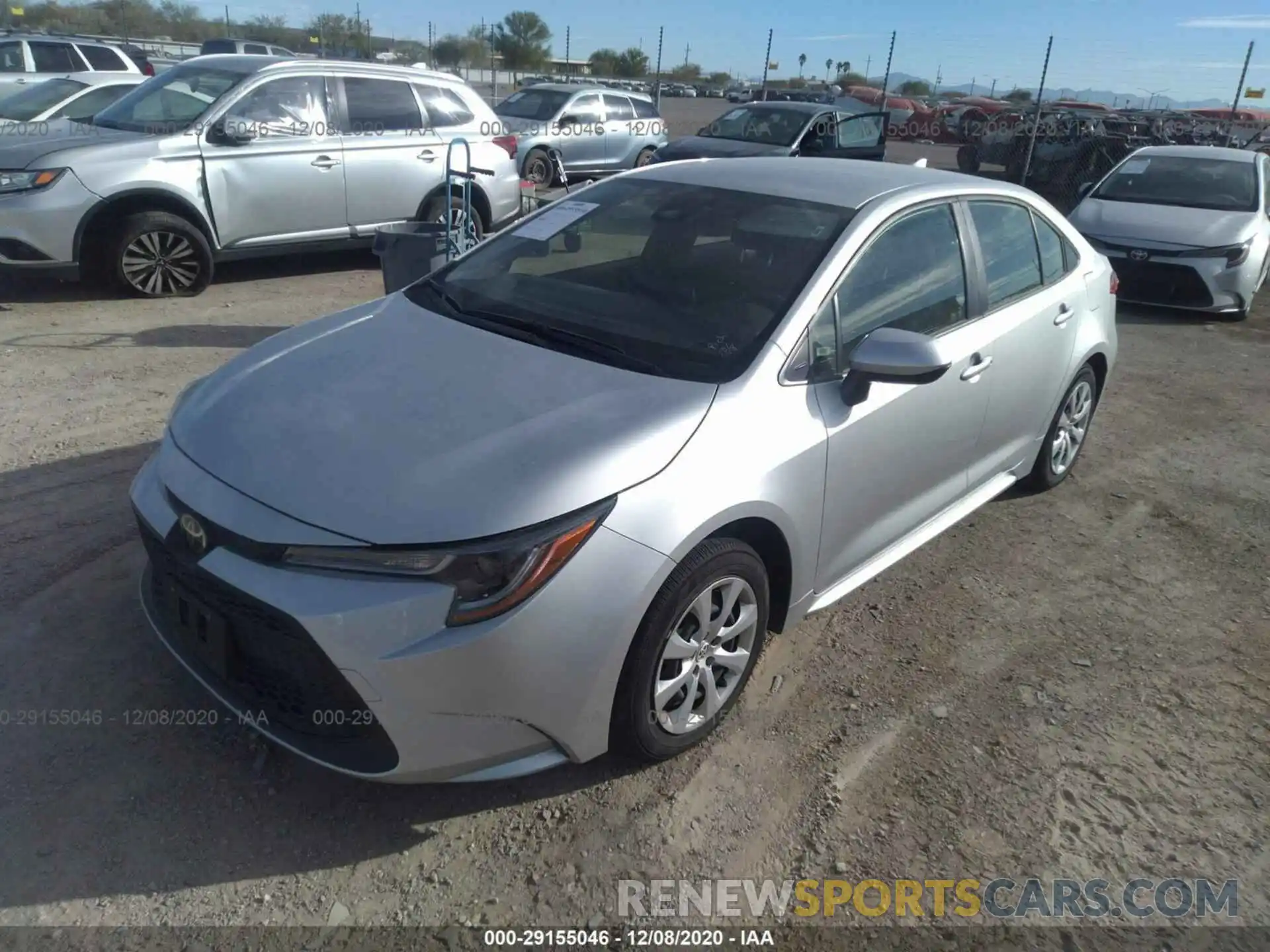 2 Photograph of a damaged car JTDEPRAE6LJ041151 TOYOTA COROLLA 2020