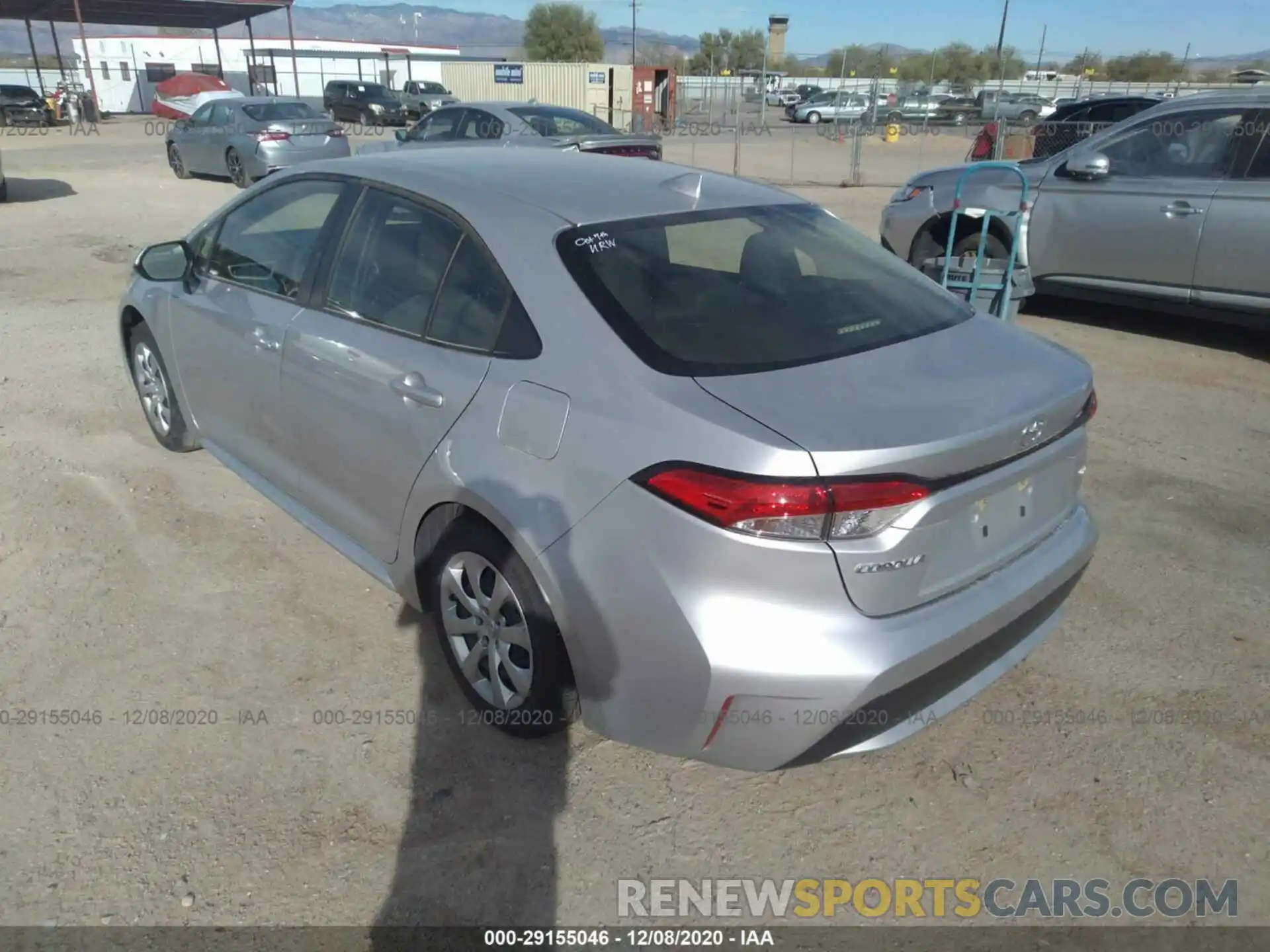 3 Photograph of a damaged car JTDEPRAE6LJ041151 TOYOTA COROLLA 2020