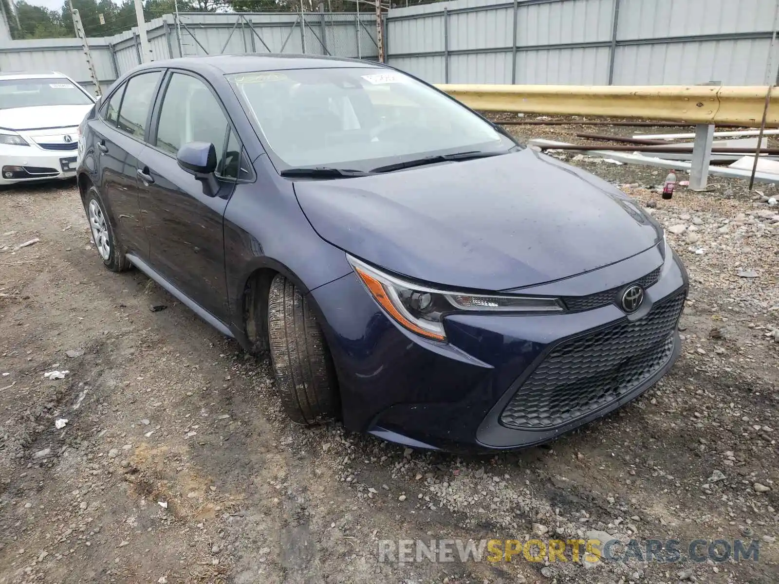 1 Photograph of a damaged car JTDEPRAE6LJ041229 TOYOTA COROLLA 2020