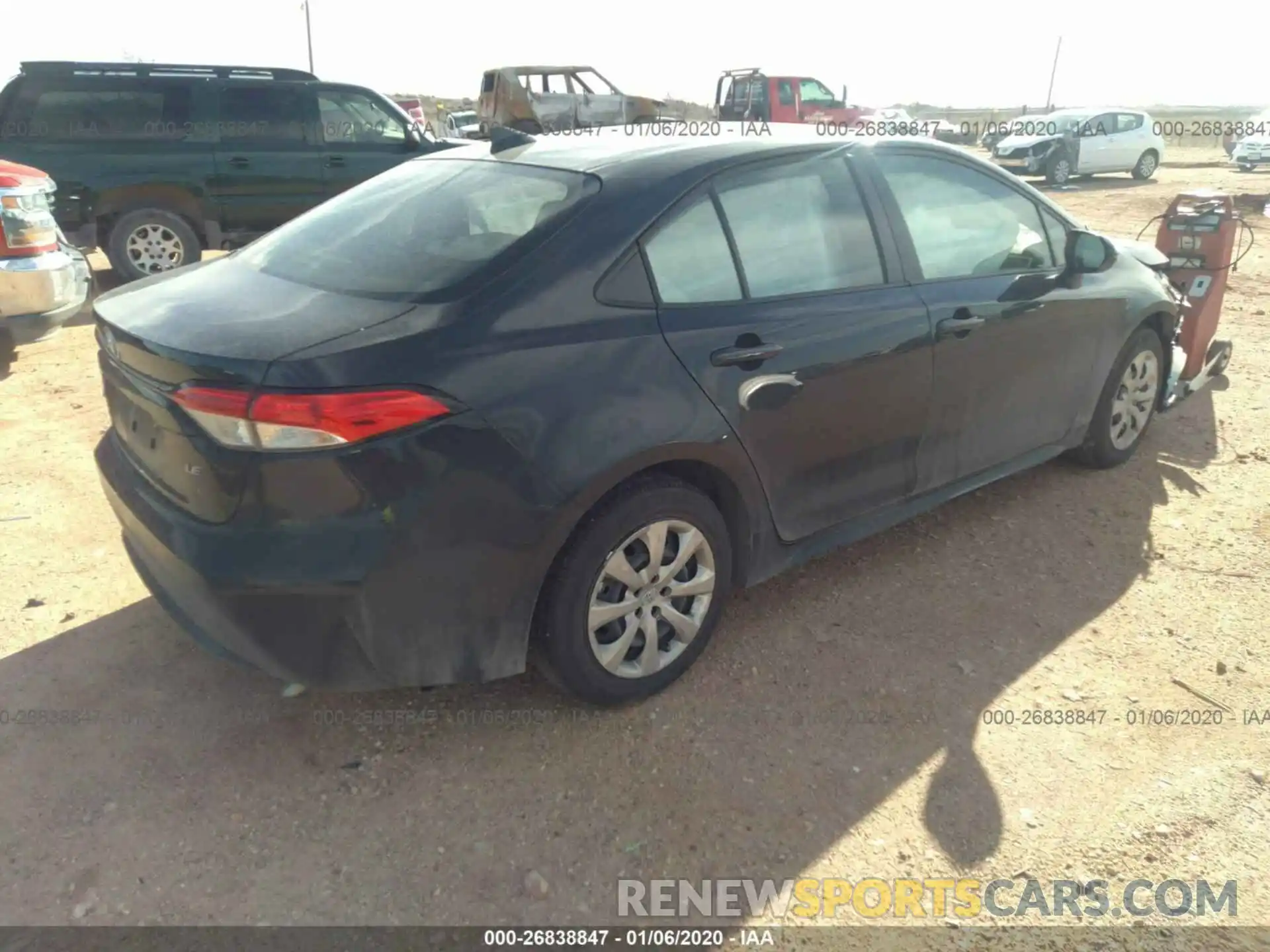 4 Photograph of a damaged car JTDEPRAE6LJ041571 TOYOTA COROLLA 2020