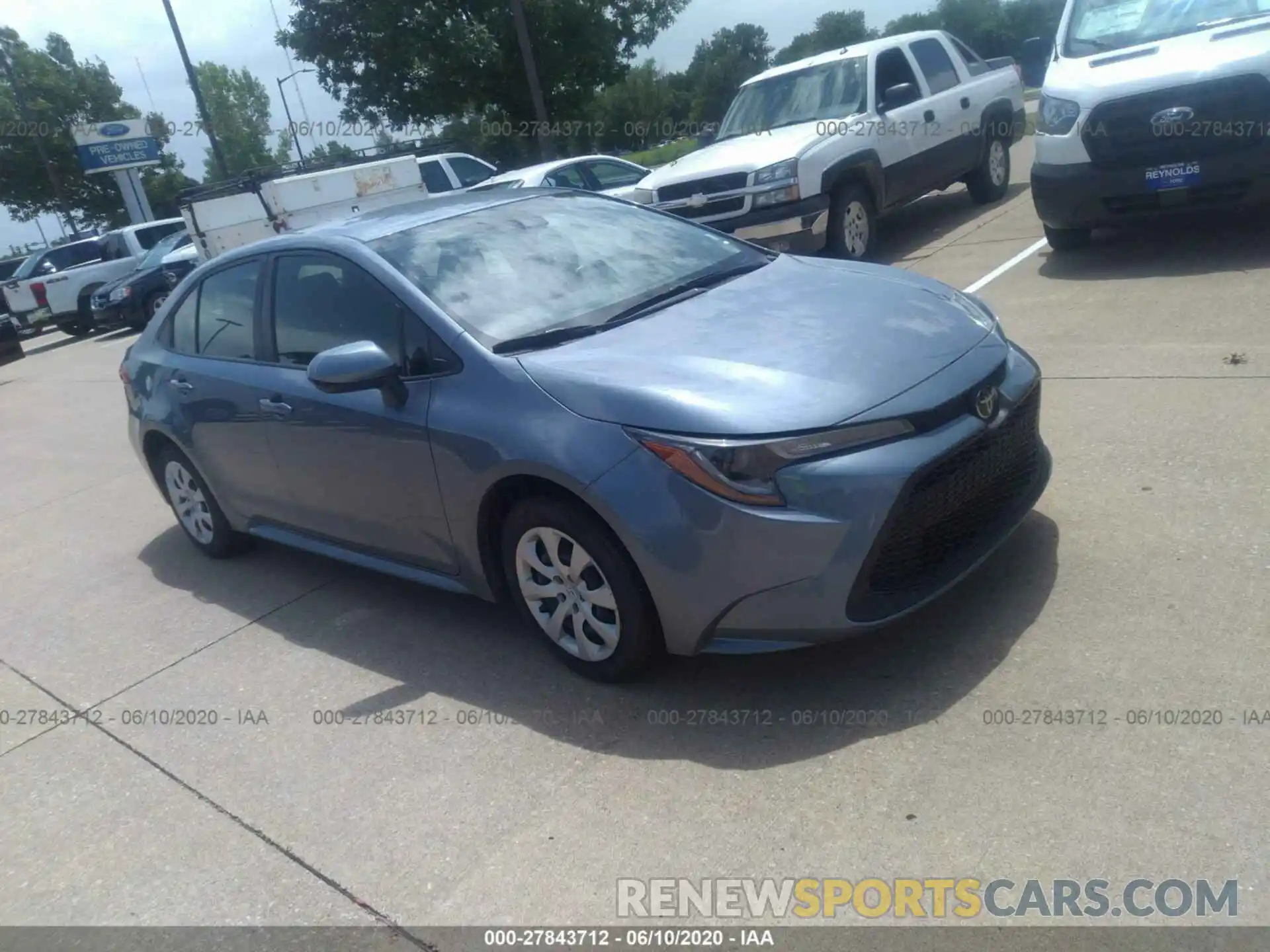 1 Photograph of a damaged car JTDEPRAE6LJ041716 TOYOTA COROLLA 2020