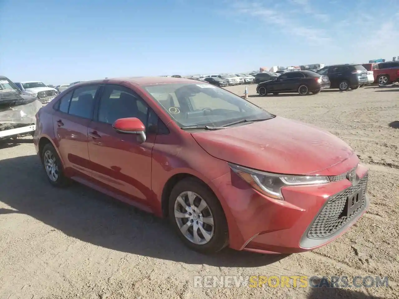 1 Photograph of a damaged car JTDEPRAE6LJ042297 TOYOTA COROLLA 2020