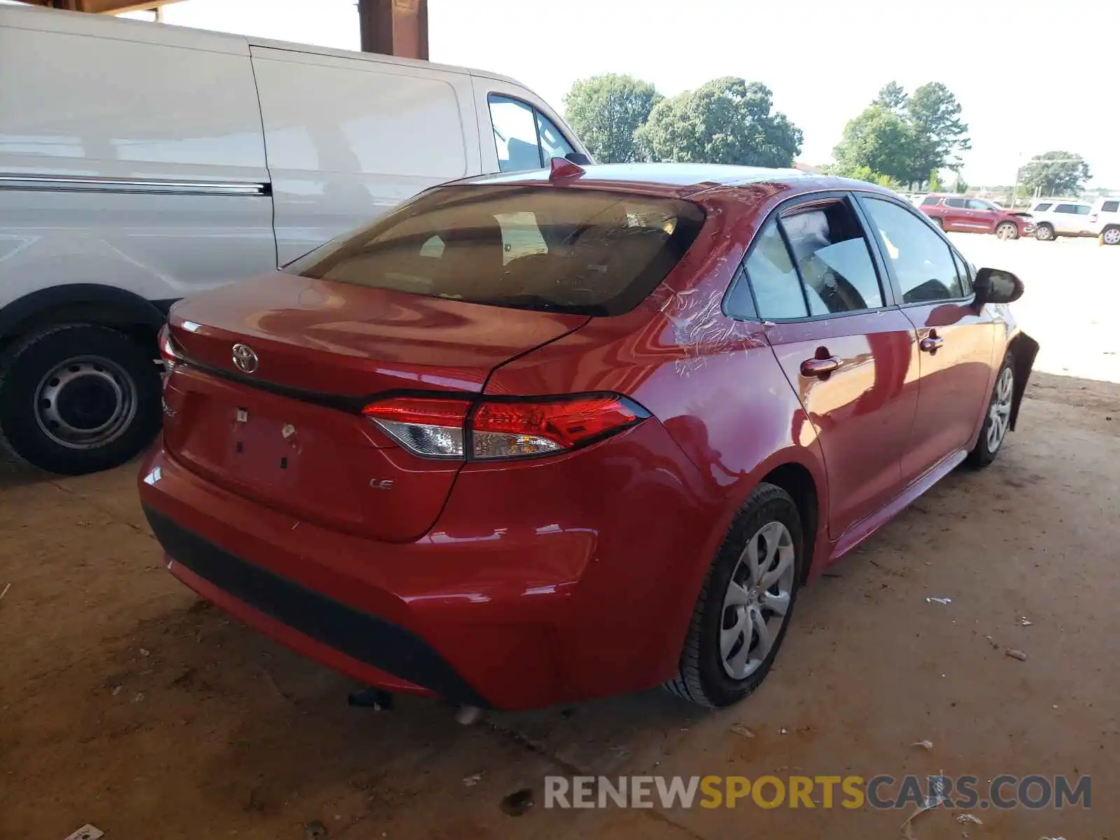 4 Photograph of a damaged car JTDEPRAE6LJ042493 TOYOTA COROLLA 2020