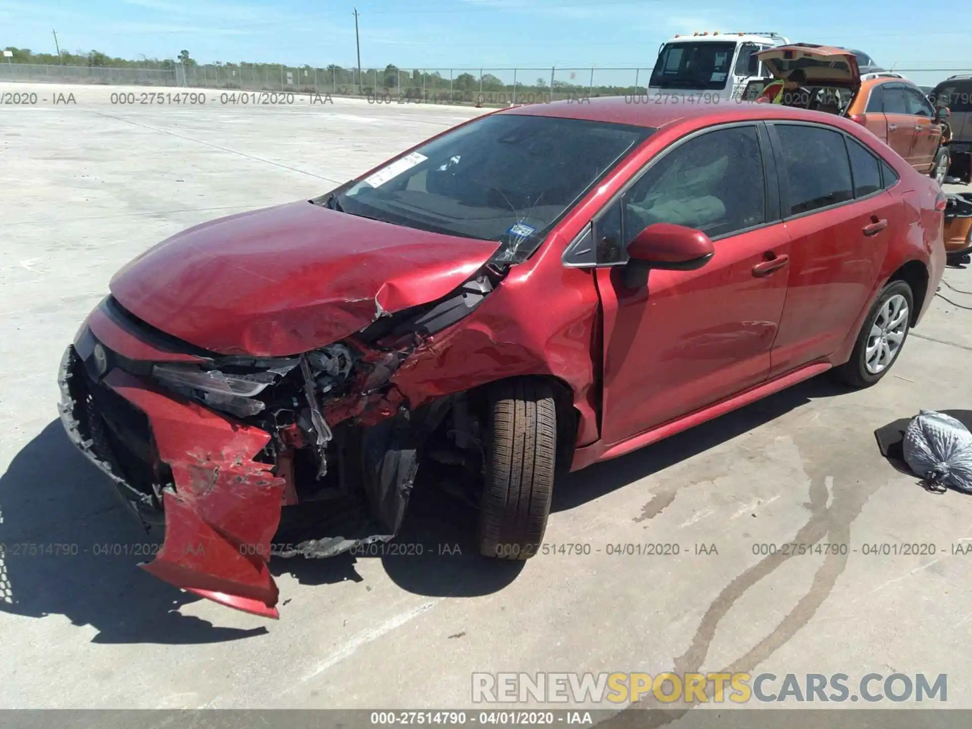 2 Photograph of a damaged car JTDEPRAE6LJ042705 TOYOTA COROLLA 2020