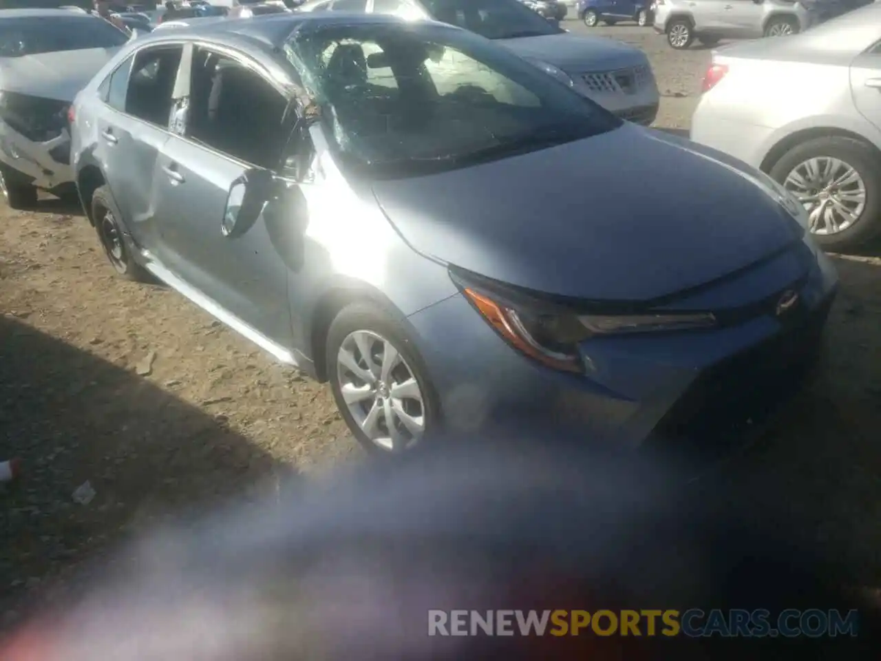 1 Photograph of a damaged car JTDEPRAE6LJ042994 TOYOTA COROLLA 2020