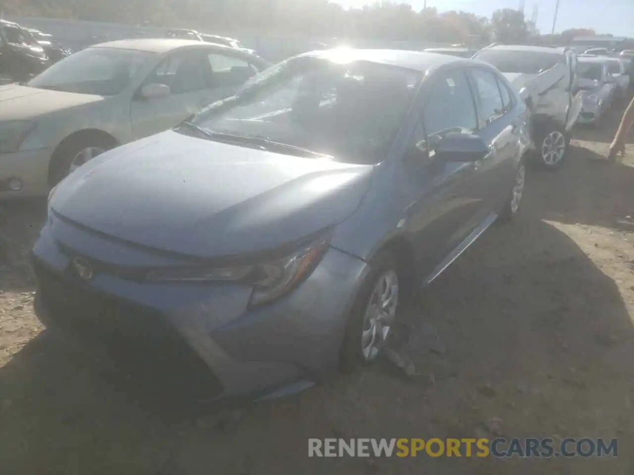 2 Photograph of a damaged car JTDEPRAE6LJ042994 TOYOTA COROLLA 2020