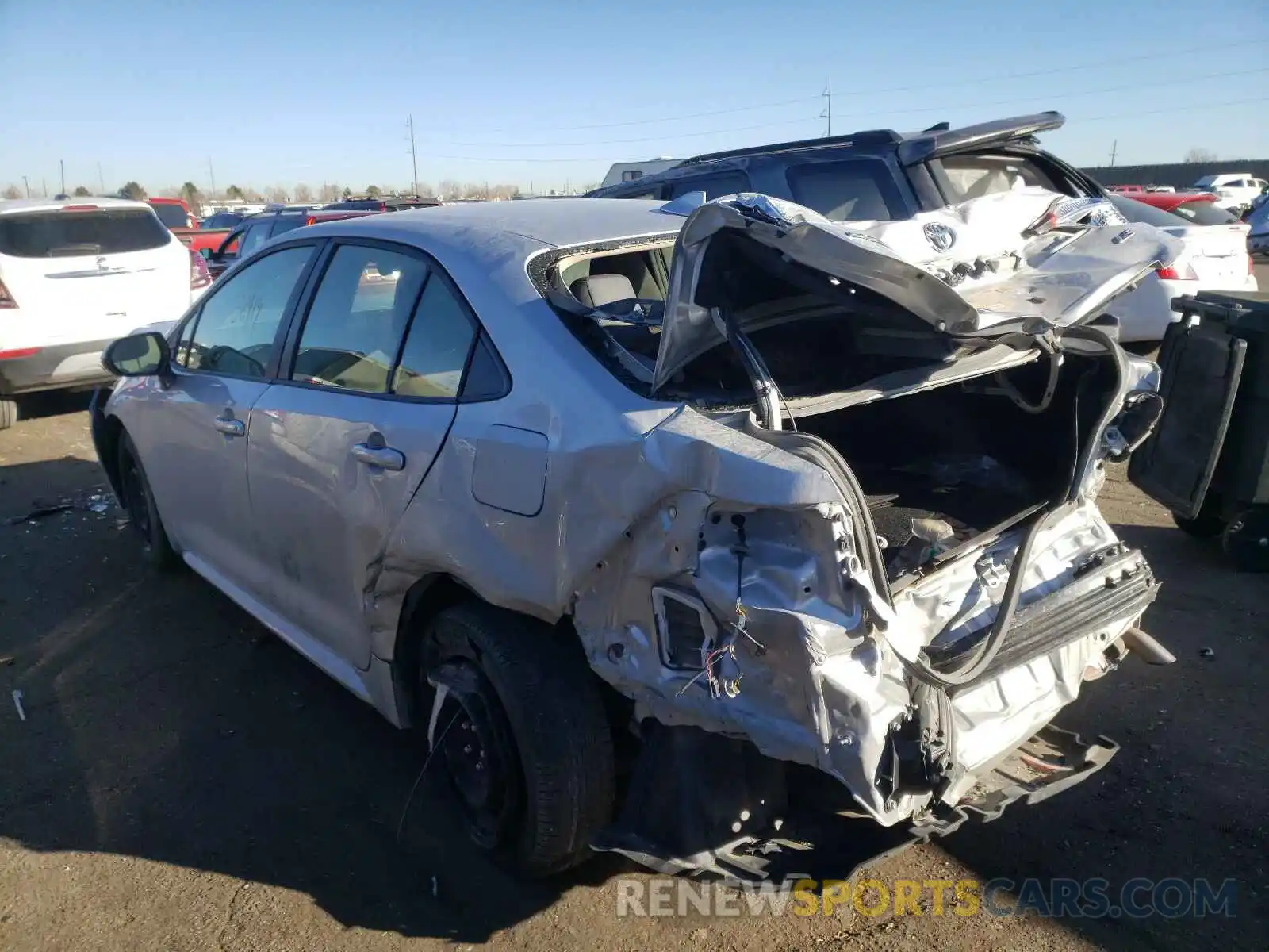 3 Photograph of a damaged car JTDEPRAE6LJ043014 TOYOTA COROLLA 2020